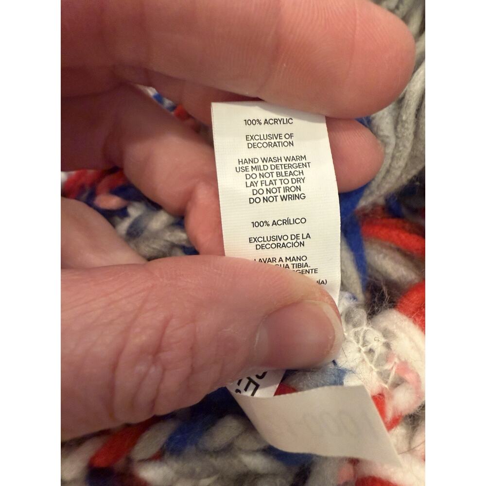 Buffalo Bills Knit Scarf Fringe End NEW - Picture 5 of 8